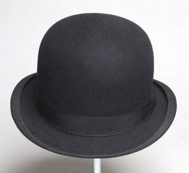 Herbert Johnson & Co., black wool bowler hat